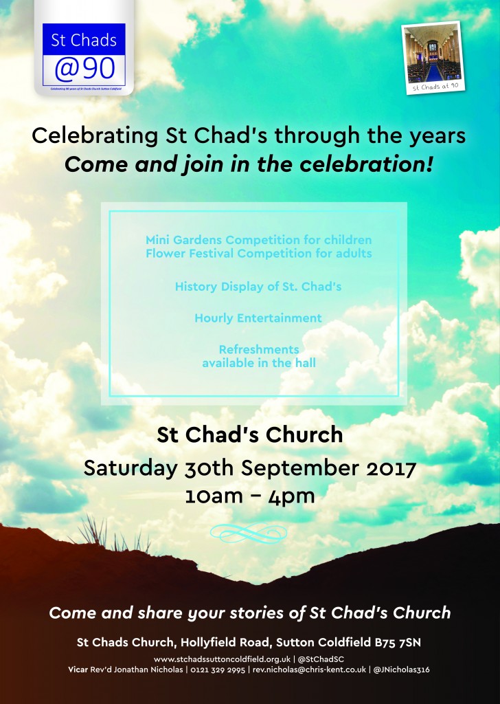 St Chads Poster St Chads Sutton Coldfield
