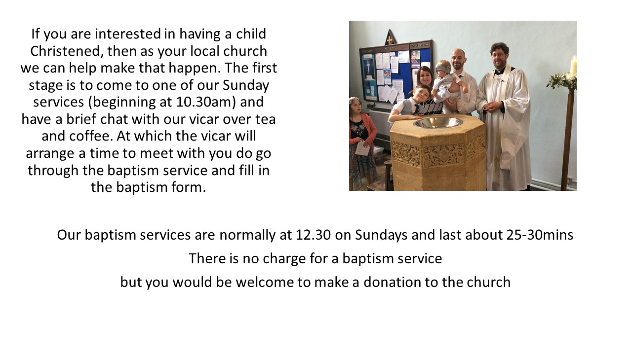 Baptisms 1 St Chads Sutton Coldfield