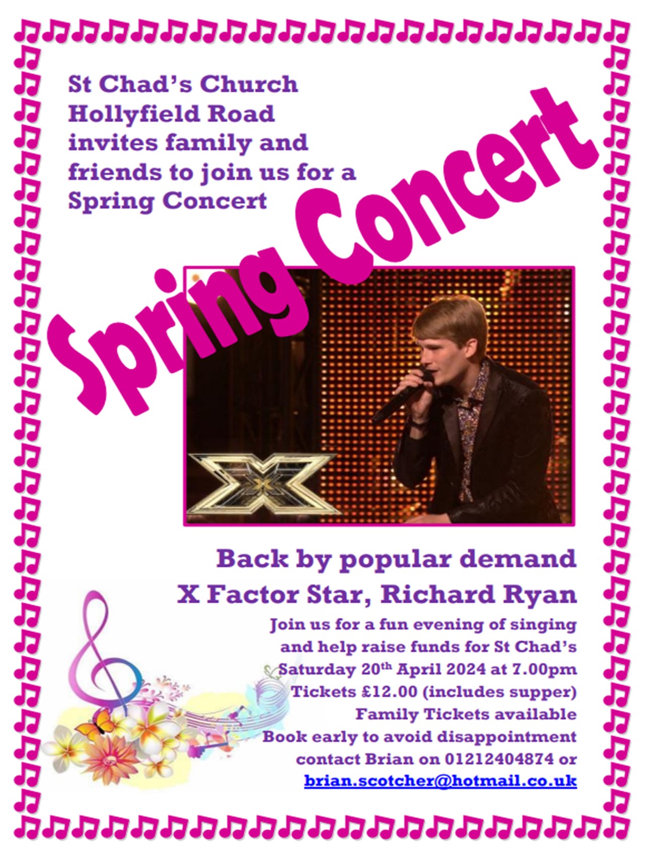 Calendar St Chads Sutton Coldfield